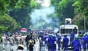 NEET protest march turns violent, tear gas and lathi charge in Capital