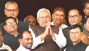 Nitish loses cool inside Assembly over Opposition’s guns and bullets jibe
