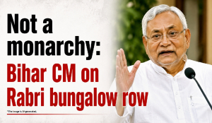Not a monarchy: Bihar CM on Rabri bungalow row