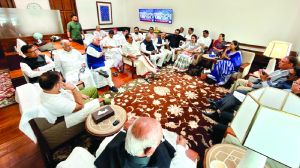 Opposition stalls its motion against Birla in Lok Sabha