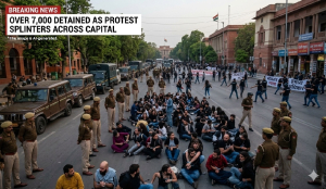 Over 7,000 detained as protest splinters across Capital
