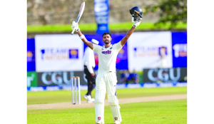 Padikkal’s maiden ton takes India to 288/2 against SL on Day 1