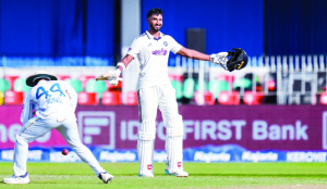 Padikkal hits ton, leads India to 300/5 on Day 1 against SL