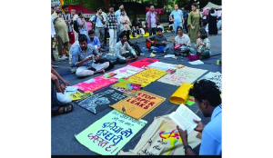Paintbrushes, pop culture and protest: Jantar Mantar turns canvas of dissent