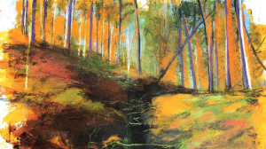 Painting Yutori on canvas