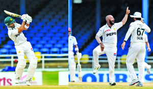 Pakistan needs 18 runs against West Indies to win second test in Trinidad