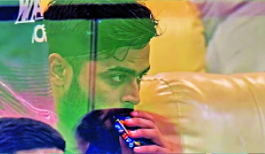 Parag fined 25% of match fees for vaping incident