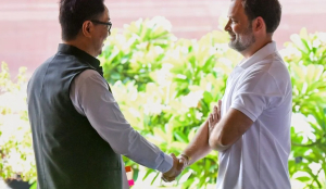 Parliament deadlock: Rijiju meets Rahul Gandhi to break logjam; Amit Shah may speak on FCRA bill