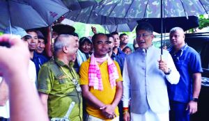 Pijush Hazarika visits Khumtai constituency, takes stock of projects