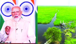 PM announces India’s 100th Ramsar site in UP’s Ballia