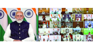 PM chairs meet with CMs on West Asia