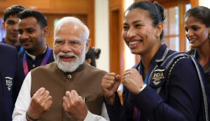 PM meets CWG medallists: Lauds Lovlina for objecting to distorted India map in Glasgow