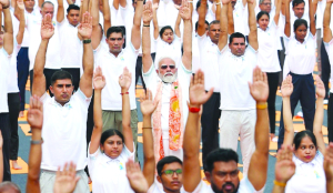 PM Modi calls yoga bridge between health, peace