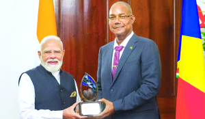 PM Modi conferred Seychelles’  highest environmental honour