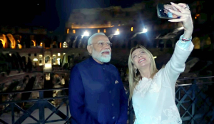 PM Modi in Rome, receives warm welcome from Italy’s Giorgia Meloni
