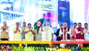 PM Modi inaugurates two metro corridors in national Capital
