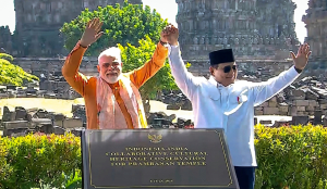 PM Modi offers prayers at Indonesia’s 1,000-year-old Prambanan Temple