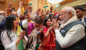 PM Modi receives grand welcome from Indian Diaspora in Oslo Norway