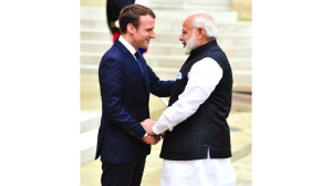 PM Modi speaks with French President Macron