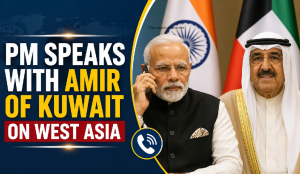 PM speaks with Amir of Kuwait on West Asia