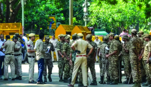 Police step up watch ahead of October 10 protest