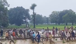 Police hit with sticks during anti-encroachment drive in UP's Chandauli, 12 held