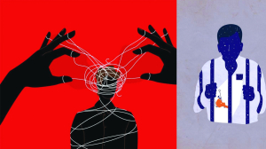 Portrait of justice, guilt and redemption