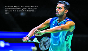 Prannoy stuns Christie, Lakshya beat Lu in Singapore Open