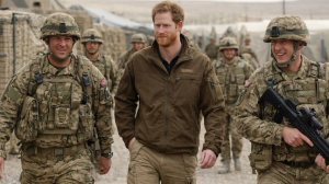 Prince Harry visits camp