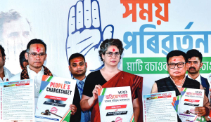 Priyanka releases Assam Congress ‘charge sheet’ against BJP Govt