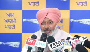 Punjab ED searches: Harpal Cheema targets Centre, AAP stages protest outside GMADA