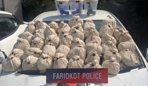 Punjab Police seize 47 kg heroin and weapons from four in Faridkot