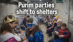 Purim parties shift to shelters