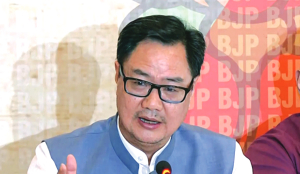 Rahul Gandhi wearing T-shirt in Parliament not nice: Rijiju