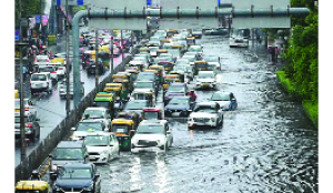 Rains trigger waterlogging, traffic chaos across Capital