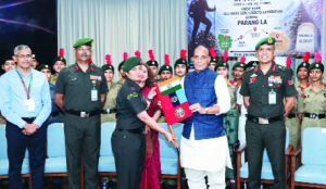 Rajnath flags off NCC Girls high-altitude trek Aparajita