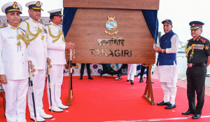 Rajnath highlights Navy’s role in securing trade routes