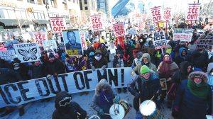 Rally against immigration enforcement