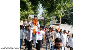 Rape accused released on bail in UP gets Hero’s welcome with garlanded and roadshow