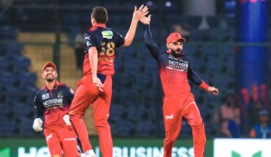 RCB thrash DC by nine wickets