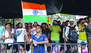 Record crowds join CJP protest at Jantar Mantar