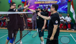Rijiju inaugurates National Parliamentarians' Badminton Championship in Delhi