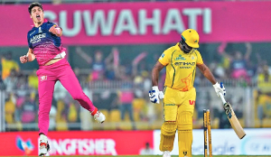 RR pacer Nandre Burger fined for breaching IPL code of conduct