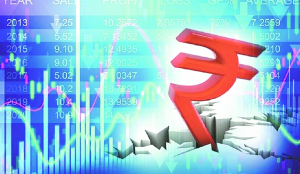 Rupee falls to 96.60 in intraday trade; settles at all-time low of 96.52/$