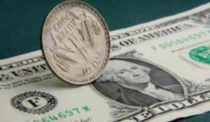 Rupee slumps 62 paise to close at 96.30 against US dollar