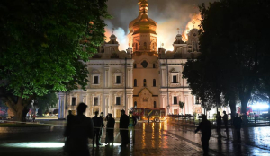 Russian missile and Drone attack hits Kyiv, damages Historic Monastery; 5 rescuers killed in Kharkiv