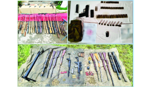 Security forces seize major cache of arms in Manipur