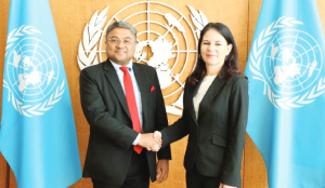 Senior Indian diplomat discusses global fight against terrorism with UNGA president