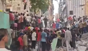 Several feared trapped after five-storey building collapses in Delhi's Seemapuri