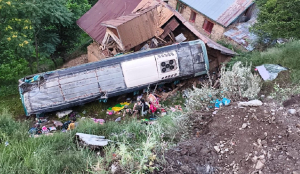 Several injured as bus carrying Amarnath Yatra pilgrims skids off road in J-K